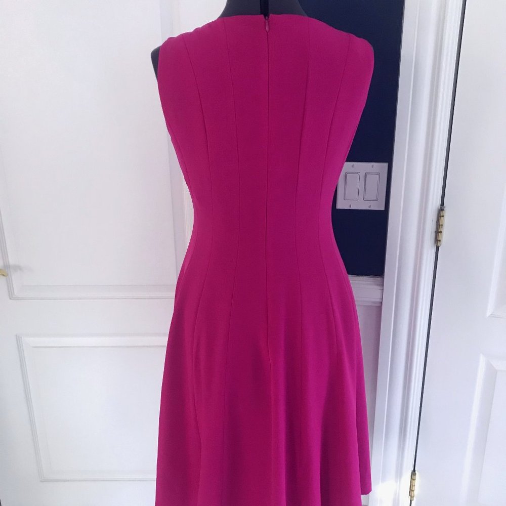 NINE WEST Dress, Size 10, Dark Pink Fuchsia, Good All-Occassion Dress - Picture 9 of 9